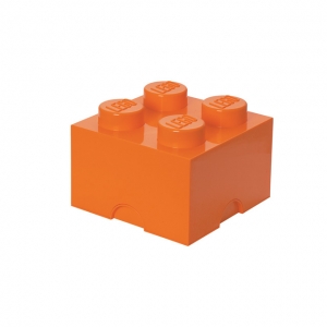 LEGO Tároló kocka 4-es narancs