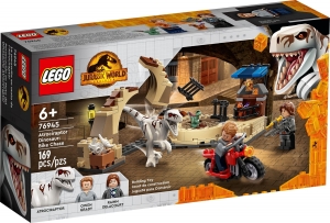 LEGO 76945 Atrociraptor dinoszaurusz: Motoros üldözés